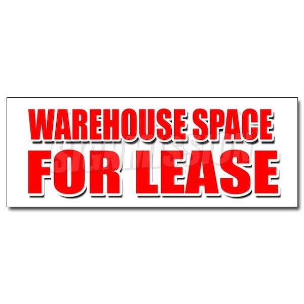 Safety Sign, 48 in Height, Vinyl, 18 in Length, Warehouse Space For Leas